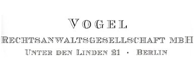 Kanzlei Rechtsanwalt Paul Vogel VOGEL Rechtsanwaltsgesellschaft mbH