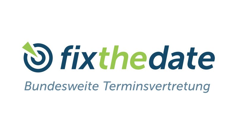 Logo fixthedate.de,Terminsvertretung