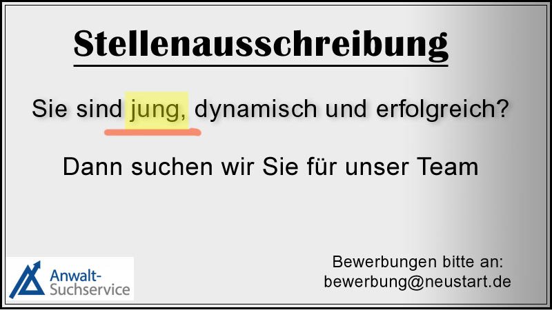 Stellenausschreibung,jung,dynamisch