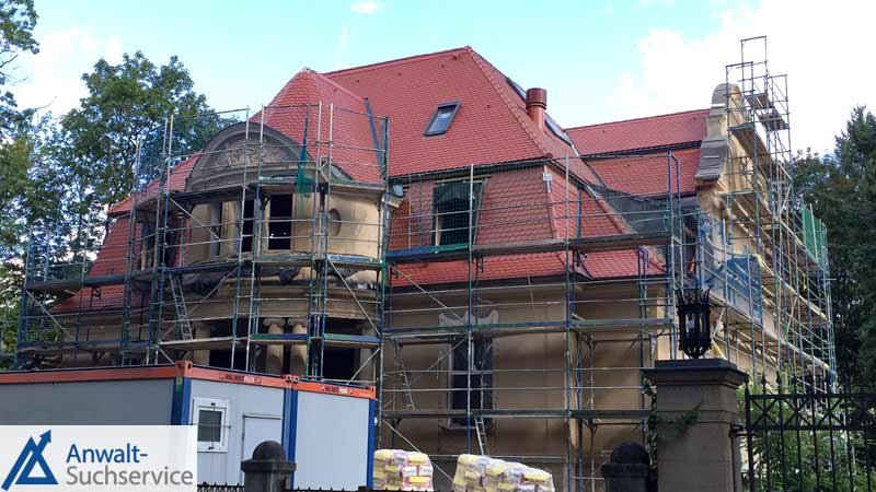 Haus,Baugerüst,Bauträger,Vertrag