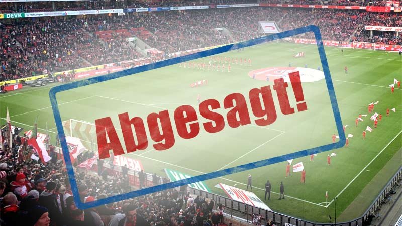 Fußballspiel,abgesagt