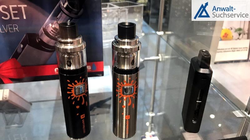 E-Zigaretten im Schaufenster E-Zigaretten,E-Shishas