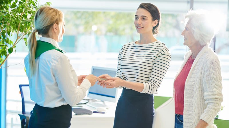 Büro,drei Personen