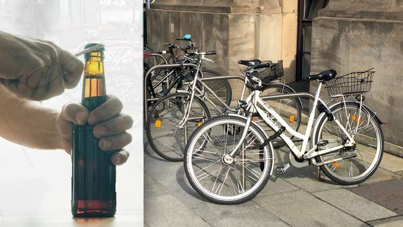 Fahrräder,Bierflasche