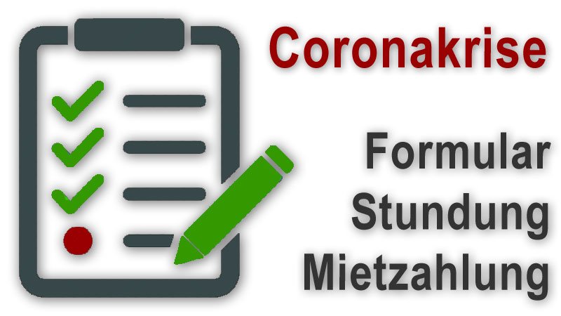 Formular,Vorlage,Mietzahlung,Coronavkrise