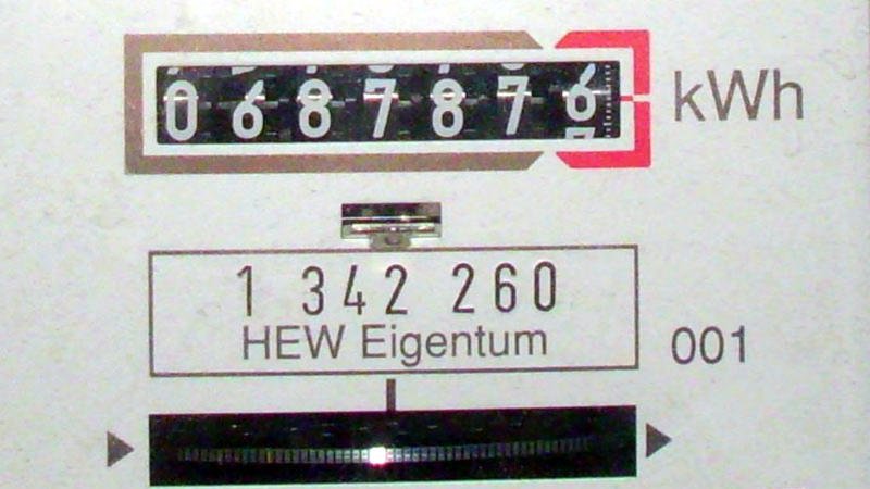 Wenn sich die Rädchen drehen, wird es teuer. Stromzähler