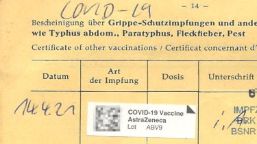 Corona,COVID,Impfung,Impfpass,gefälscht
