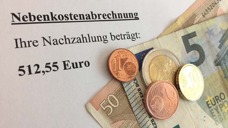 Nebenkostenabrechnung,Geld