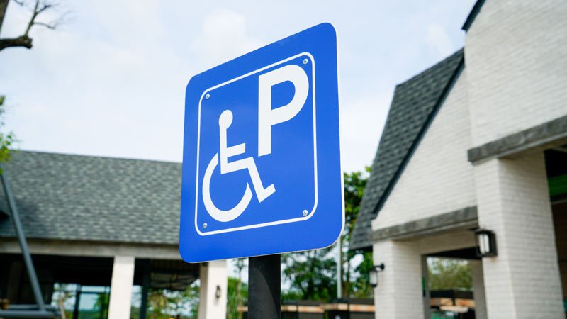 Behindertenparkplatz,Haus,Parken,Verkehrszeichen