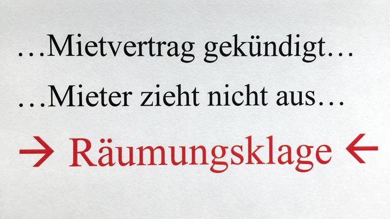 Räumungsklage,gegen,Mieter