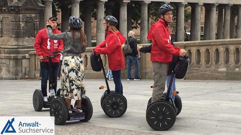 Segway-Fahrer,Fußgängerzone,Regeln