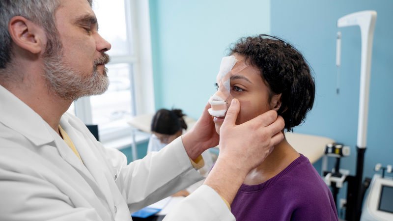 Schönheitsoperation Nase Schönheitsoperation,Nase,Korrektur,Arzt,Patientin