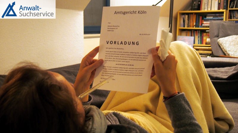 Vorgeladen: Darf man einfach nicht hingehen? Ladung,Vorladung,Gericht,Erkrankung