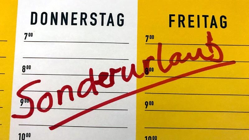 Sonderurlaub,Notfall,Freistellung,Erholungsurlaub