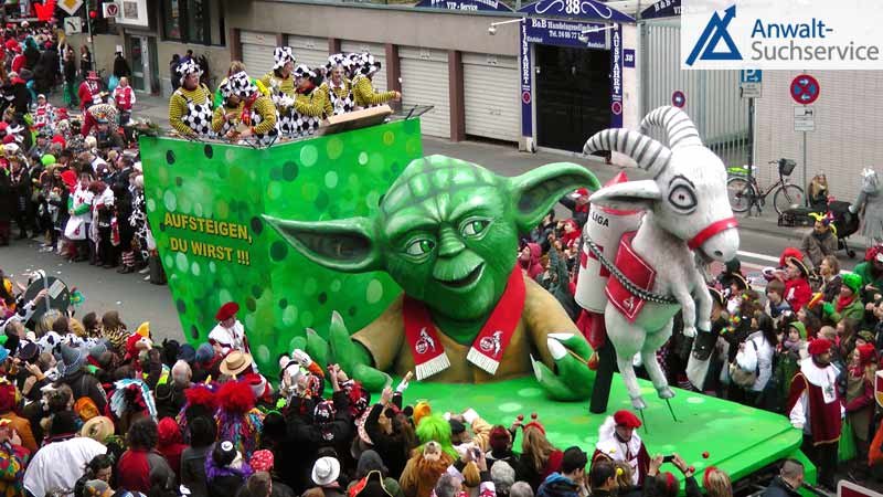 Karneval: Auch hier kommt es zu Unfällen. Karneval,Fasching,Unfall,Haftung,Schaden