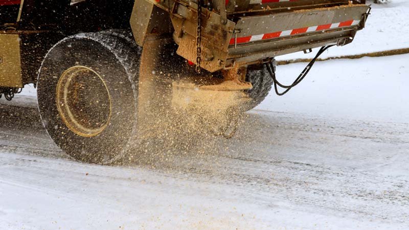 Streusalz,Winterdienst,Fahrzeug,Schnee,Straße